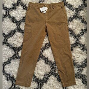 New Brunello Cucinelli Slim Leg Cigarette Cotton Pants Size 10